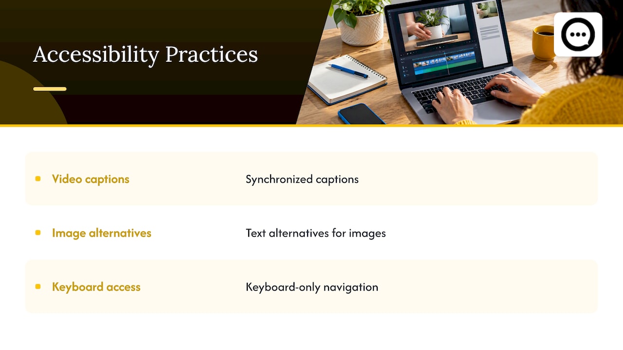 Three accessibility practices for customer review content