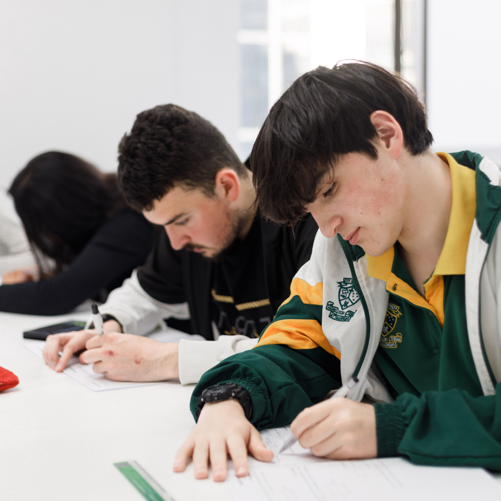 HSC maths tutor helping student 1-on-1 with a question