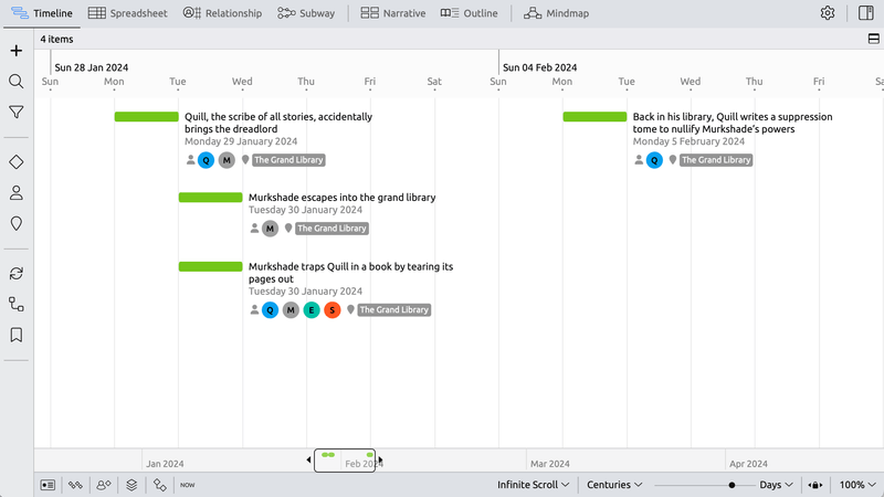 Getting Started | Aeon Timeline