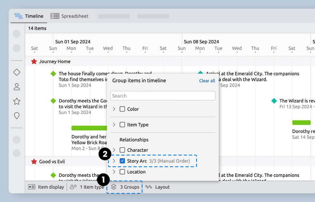 Create a Story Timeline | Aeon Timeline