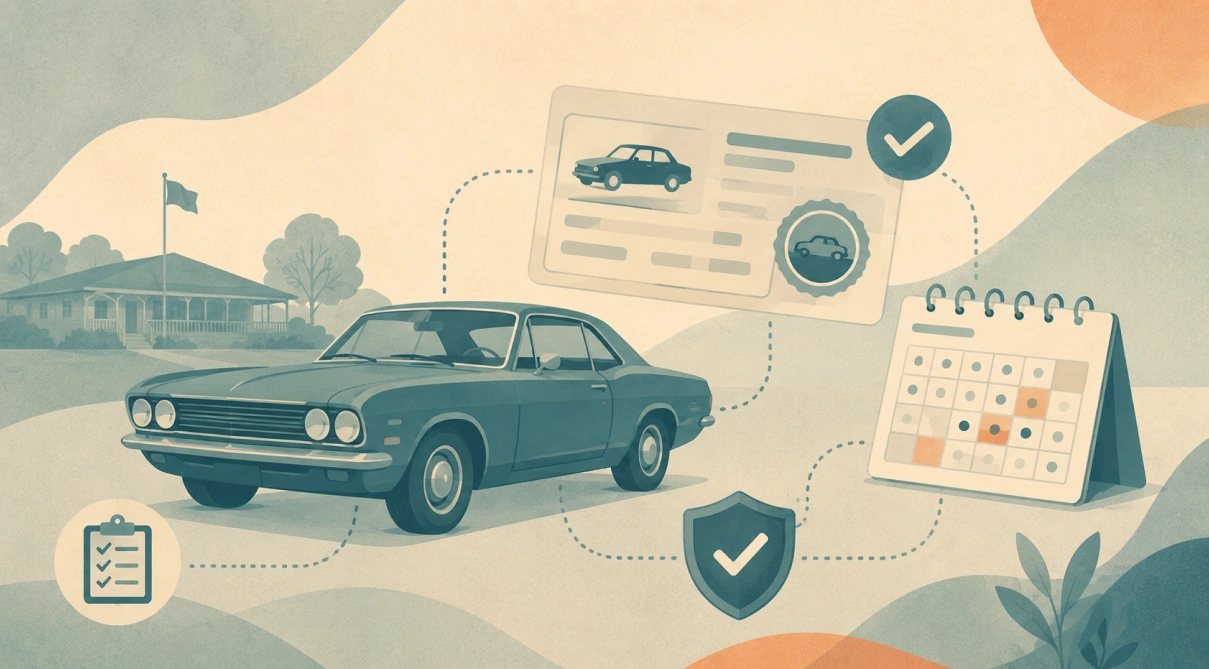 Historic Registration for Australian Car Clubs: What It Actually Means and How Clubs Track It