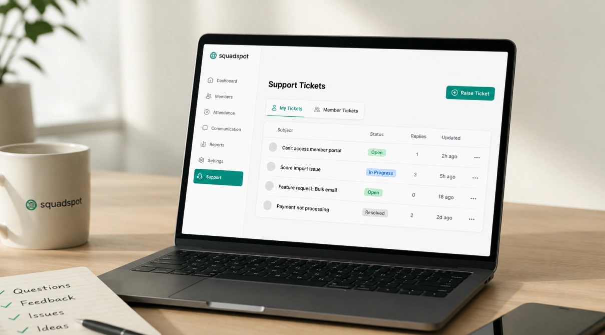 Support & Feedback: Member Support Software for Australian Clubs