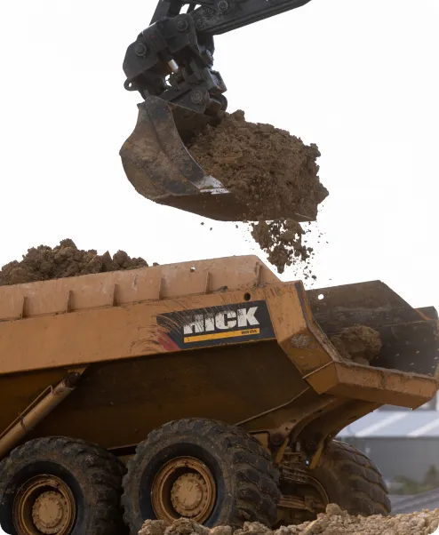 The Hick Bros difference - loading dump truck