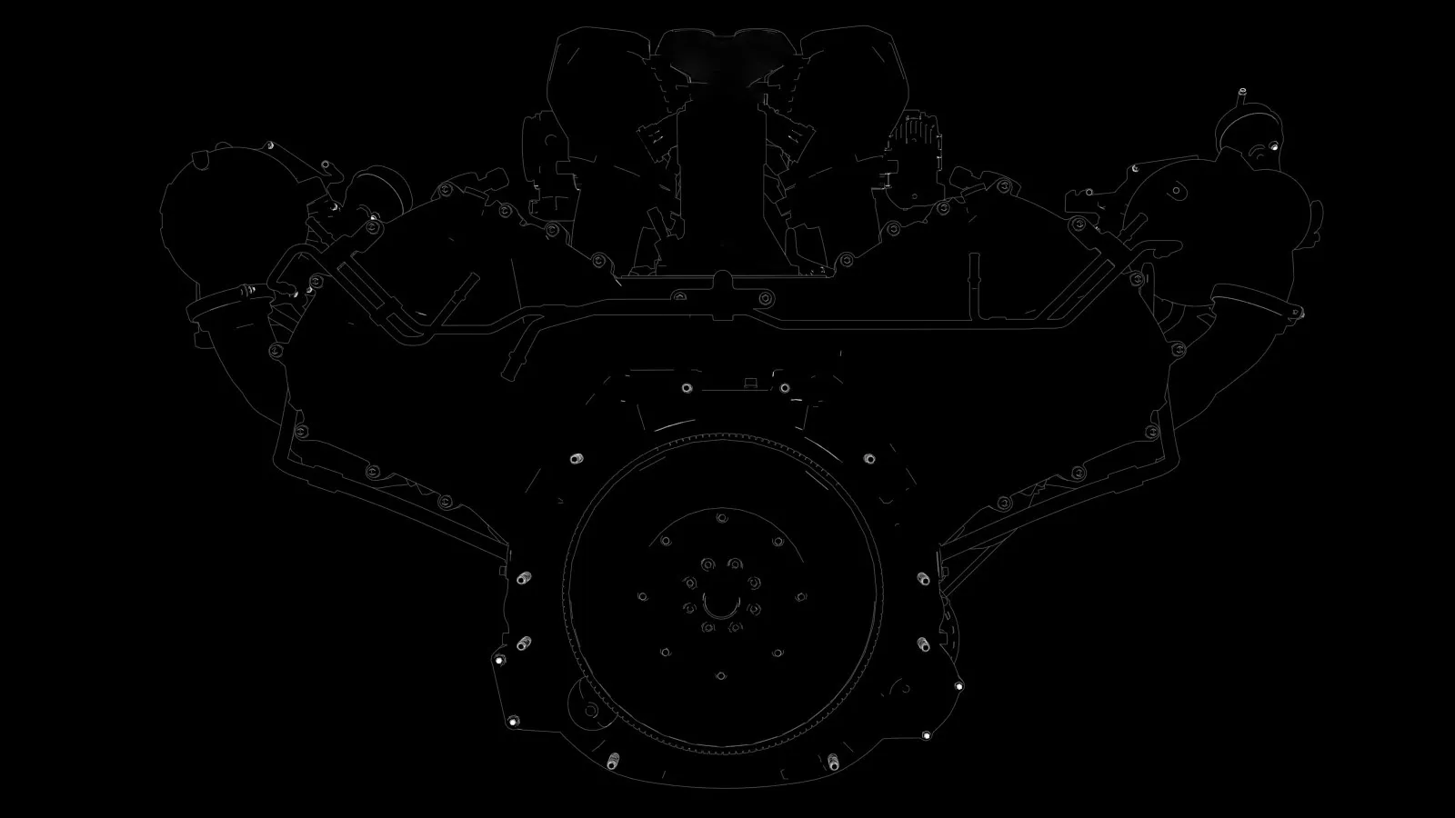 Skizze eines Motors