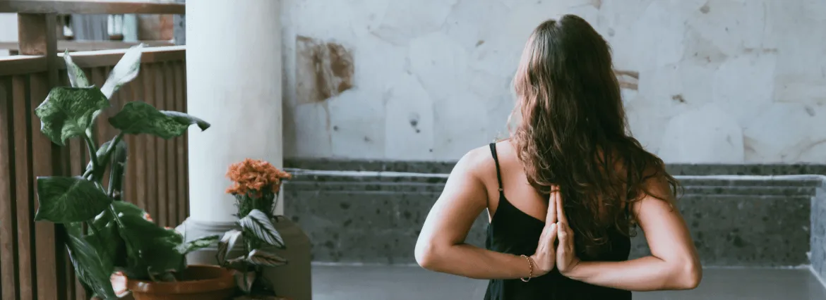 girl doing yoga