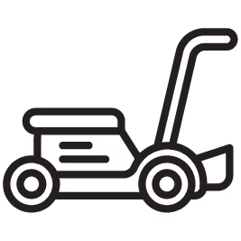 once of lawnmowing
