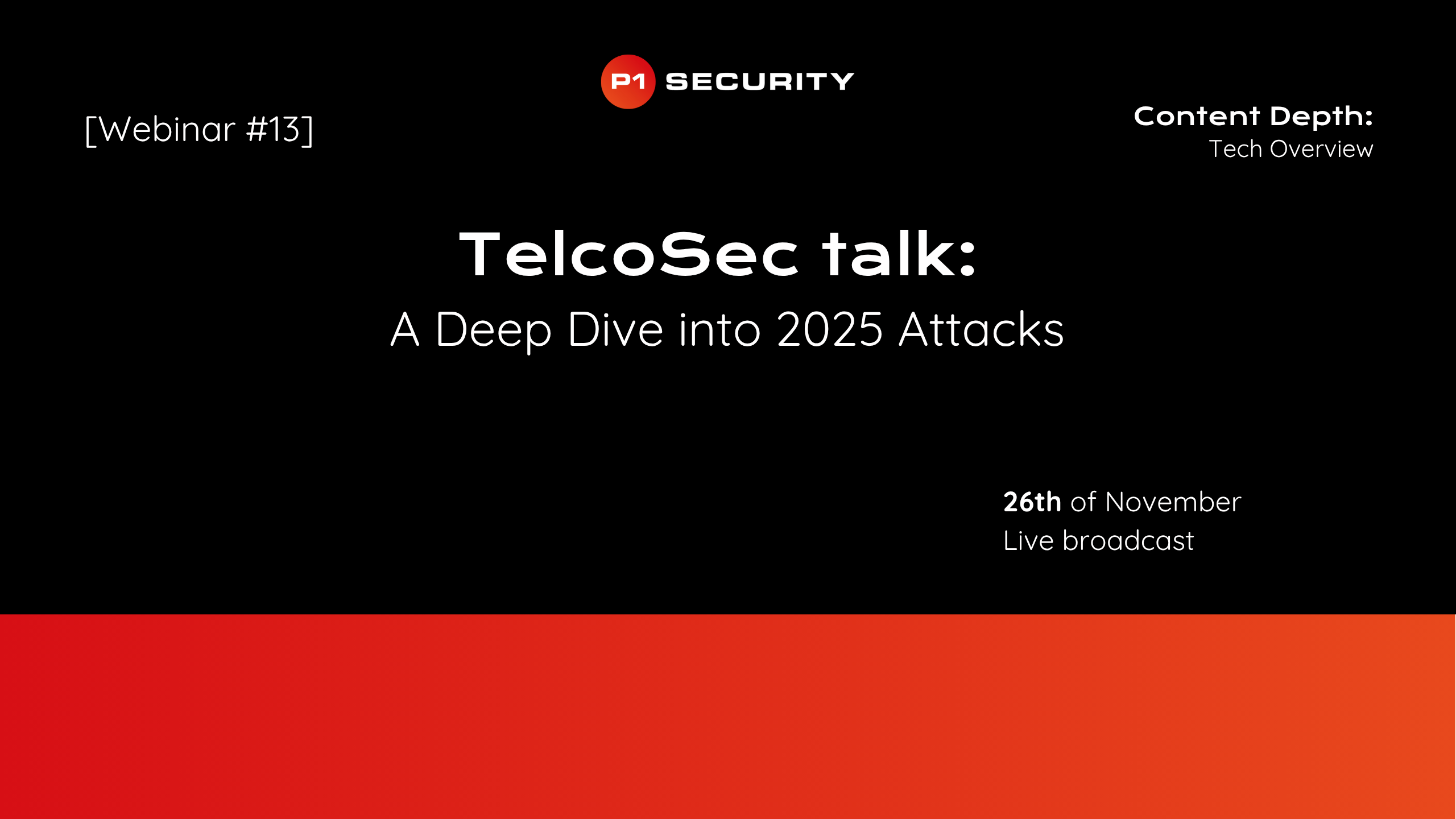 TelcoSec Talk: A Deep Dive