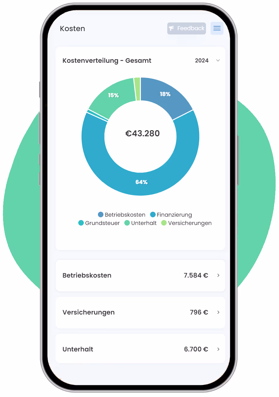 Kostentracker Homerockr mobile