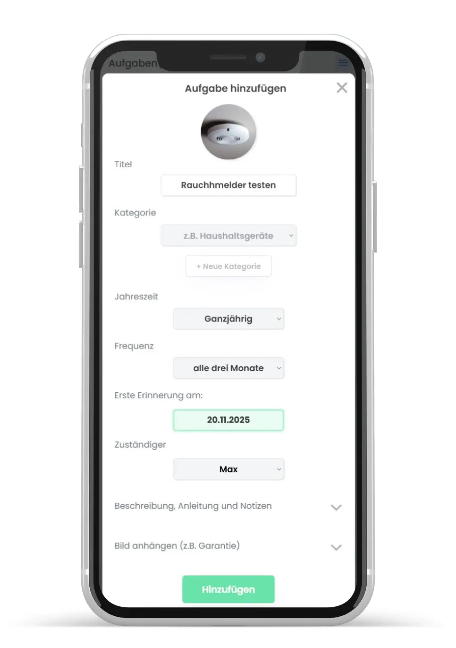 Homerockr Instandhaltung auf Desktop
