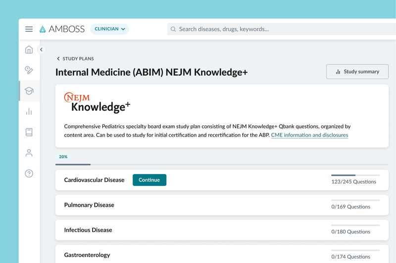 Internal Medicine Board Review — AMBOSS NEJM Knowledge+