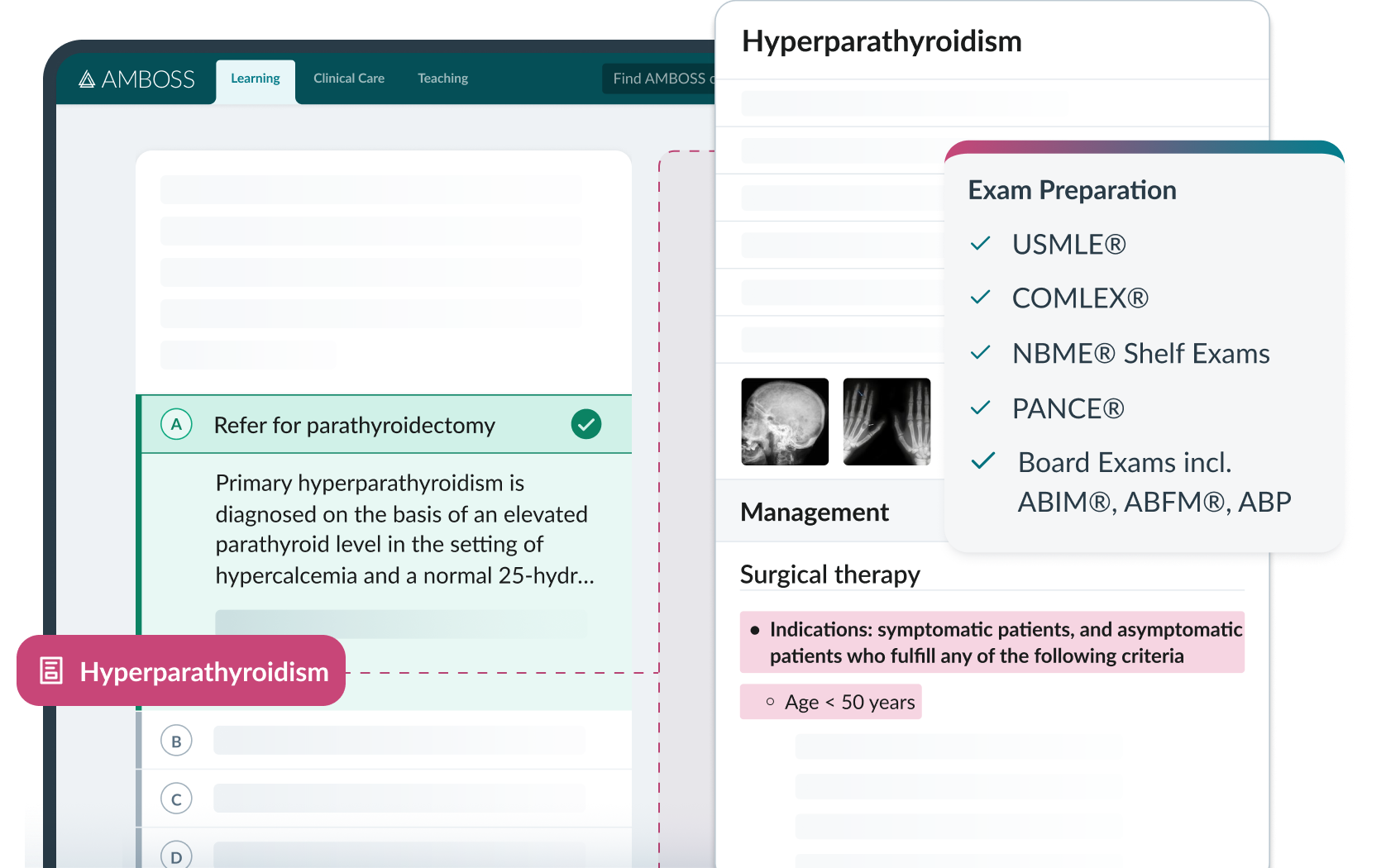 AMBOSS library for med exams.