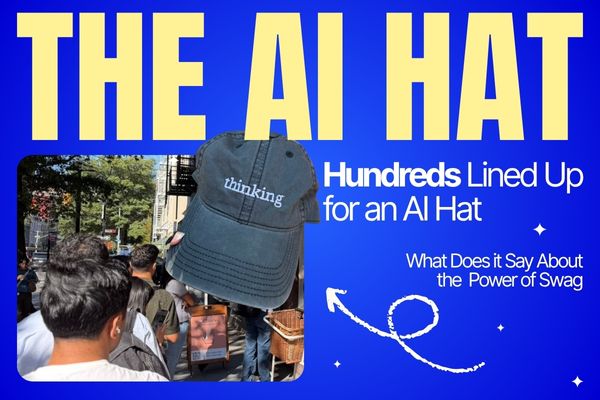 Why Hundreds Lined Up for an AI Hat — and What It Says About the Power of Swag