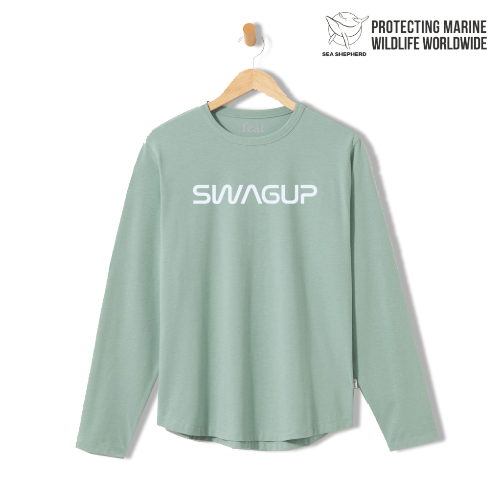 SwagUp Feat Sustainable Long-Sleeve Tee
