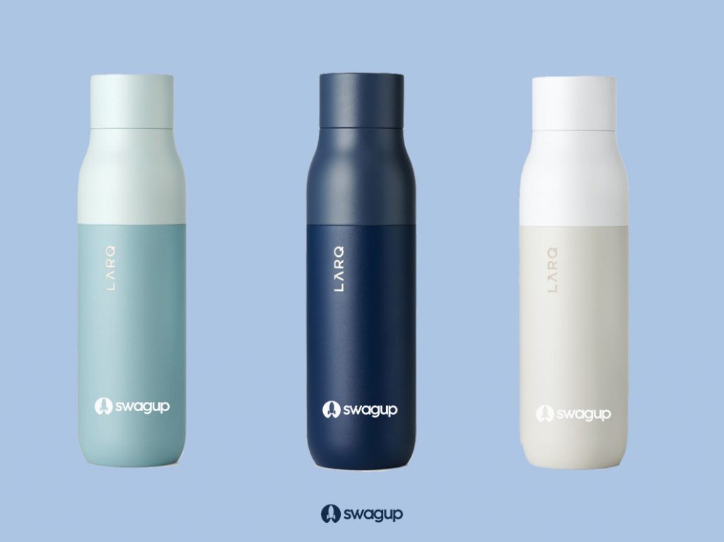 Larq bottle custom for company swag. Eco-friendly promotional option. 