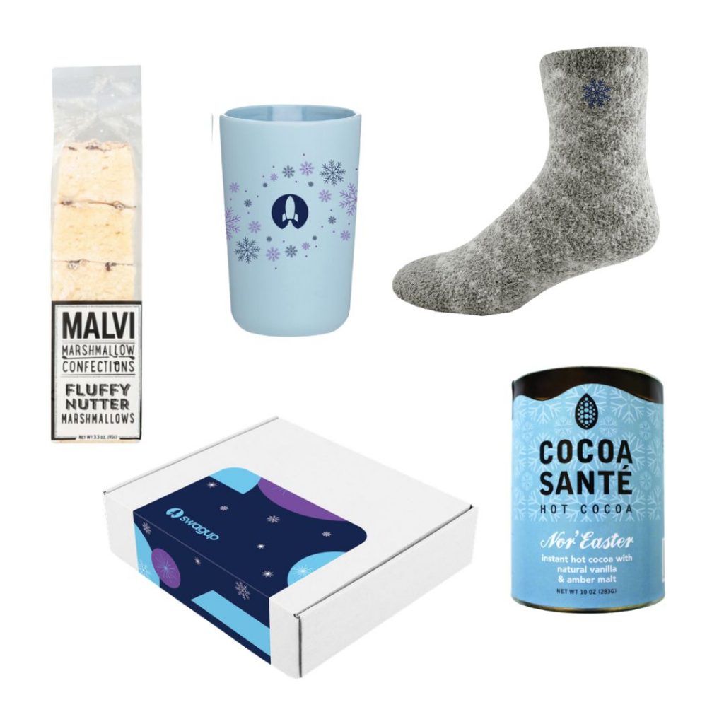 Hot chocolate swag pack employee gift idea