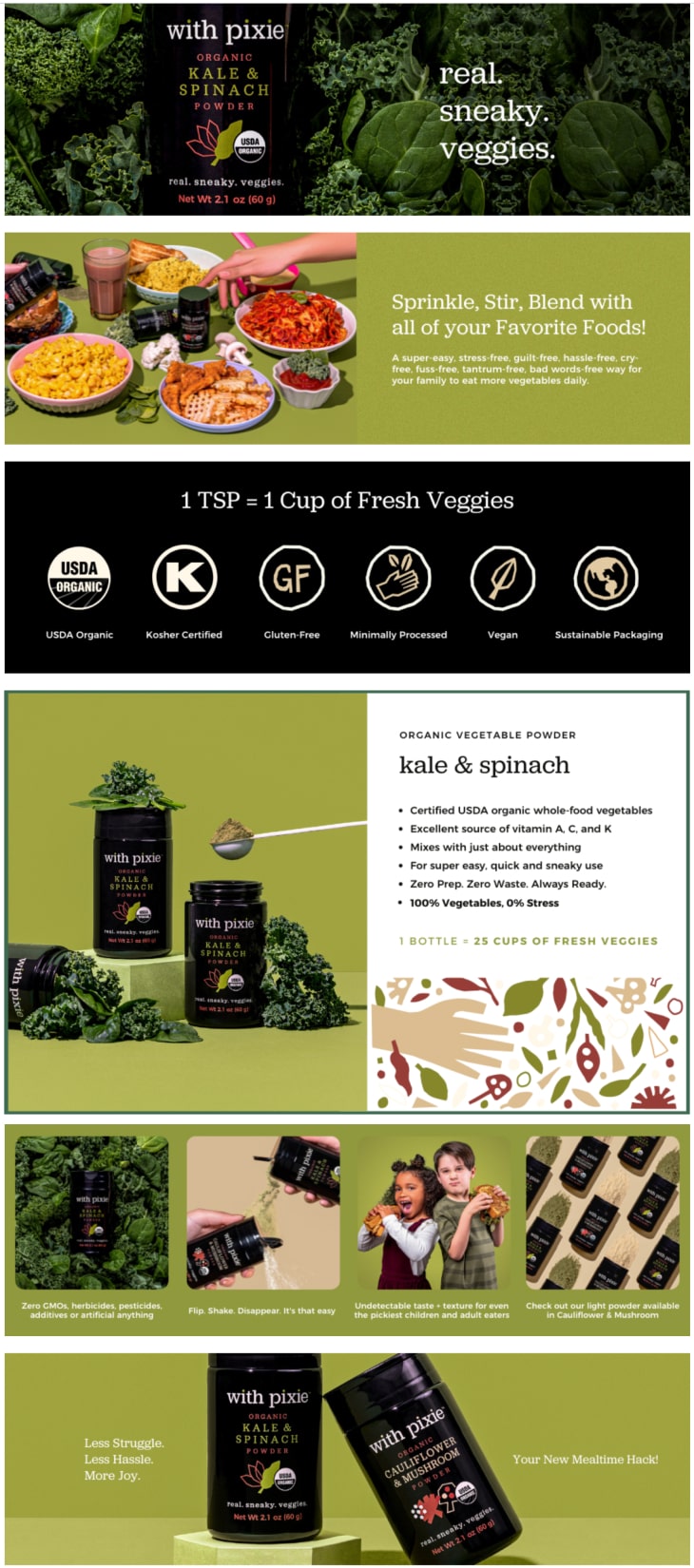 Webpage designed for WithPixie