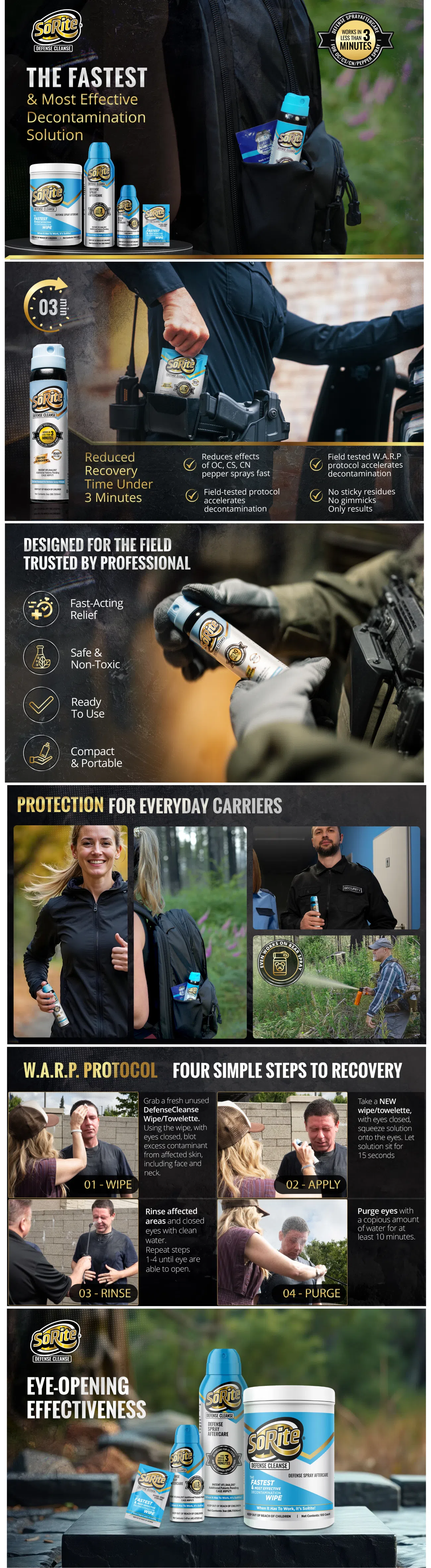 Sorite Defense Cleanse Product Landing Page
