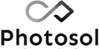 Photosol logo featuring stylized letters 'ex' above the word Photosol.