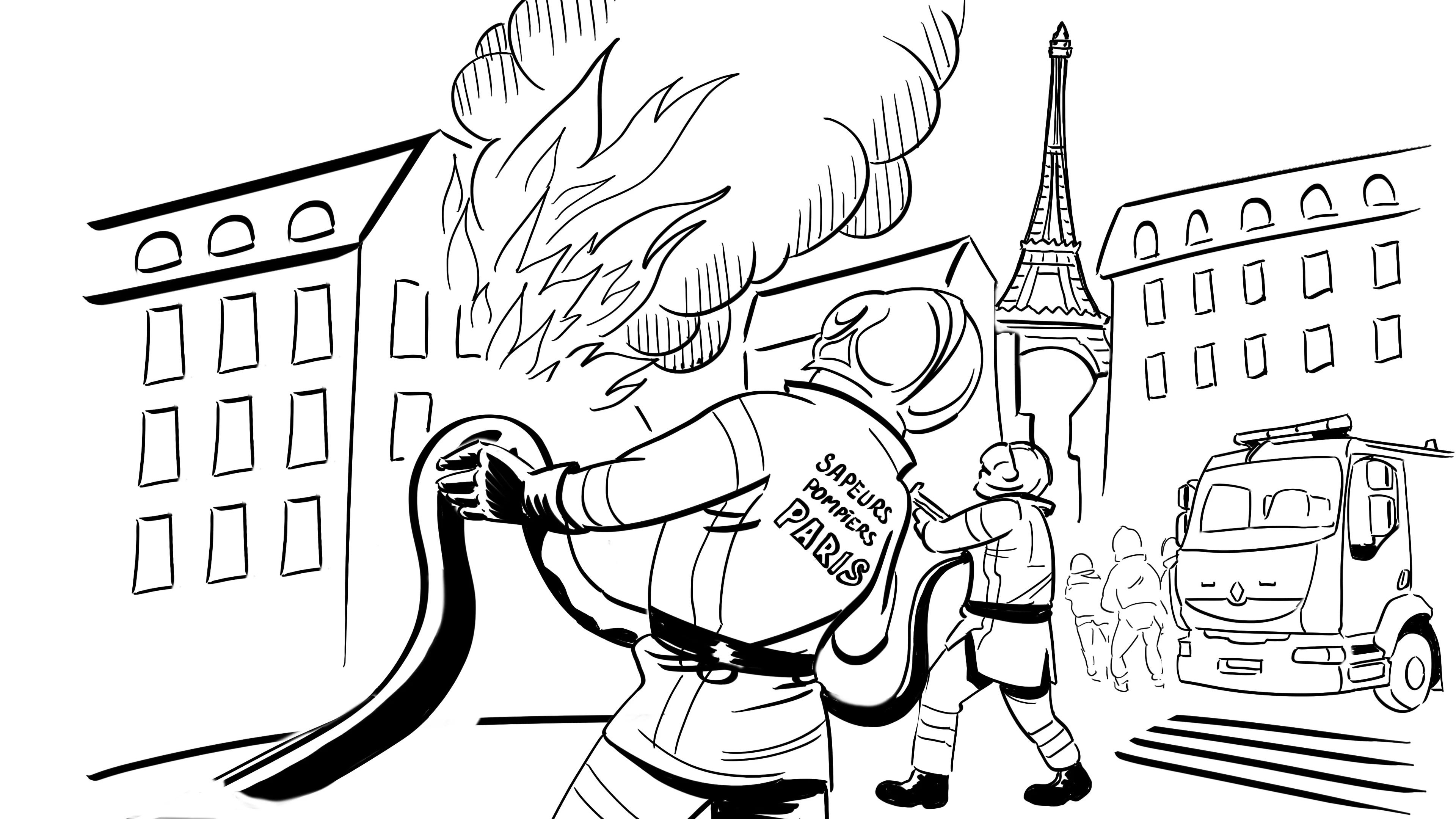 Nous devions nous adresser à une audience jeune et notamment la rassurer. Pour cela, nous avons utilisé un storytelling d'un jeune garçon, qui admire les sapeurs-pompiers, mais ne se sent pas capable de devenir l'un d'eux. Ensuite, nous levons les doutes qu'une audience jeune peut avoir sur le métier. Enfin, on le voit intégrer l'école de formation des sapeurs-pompiers de Paris, puis intégrer la brigade, et se rendre compte que c'est un milieu qui correspond à ses valeurs et sa personnalité.