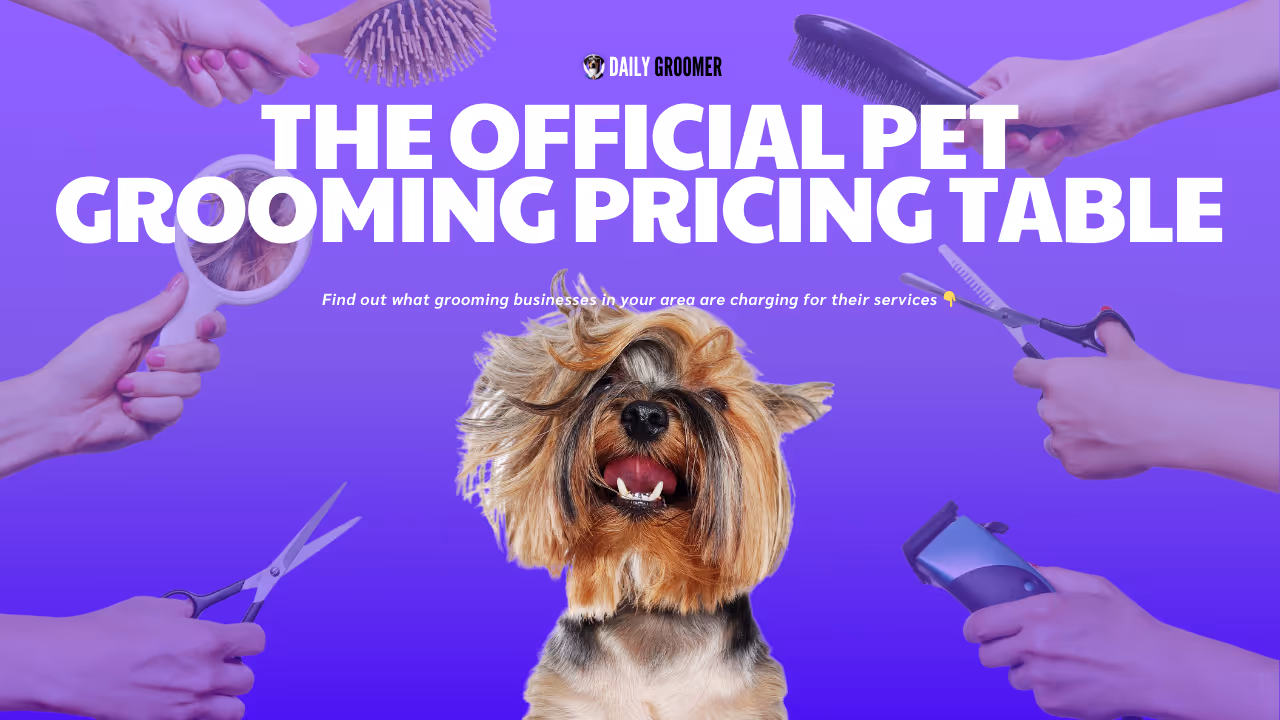 The Official Pet Grooming Pricing Table
