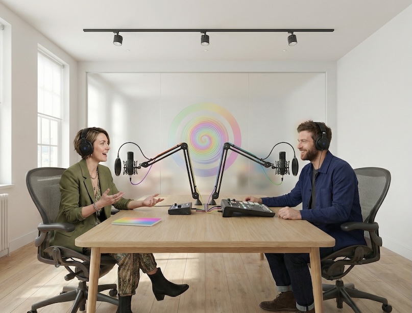 futuristic classroom setting