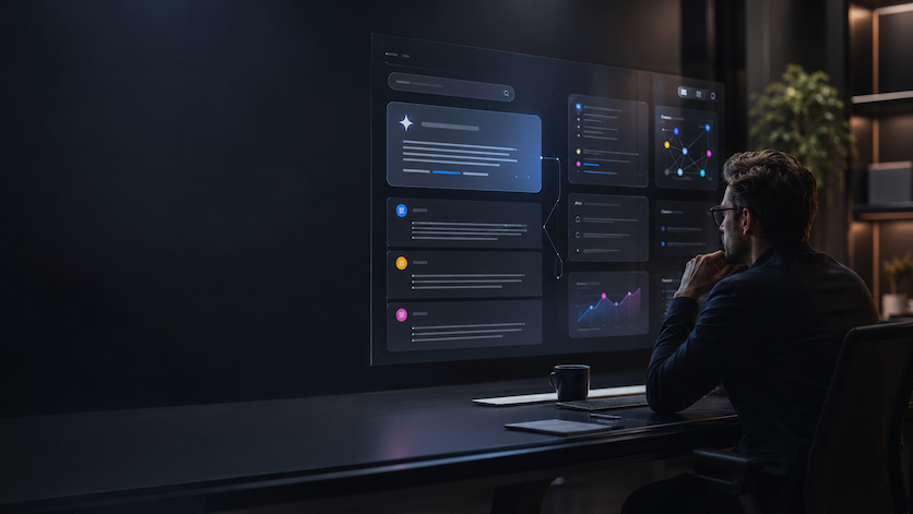 AI search visibility strategy visual for answer engine optimisation and modern search discovery