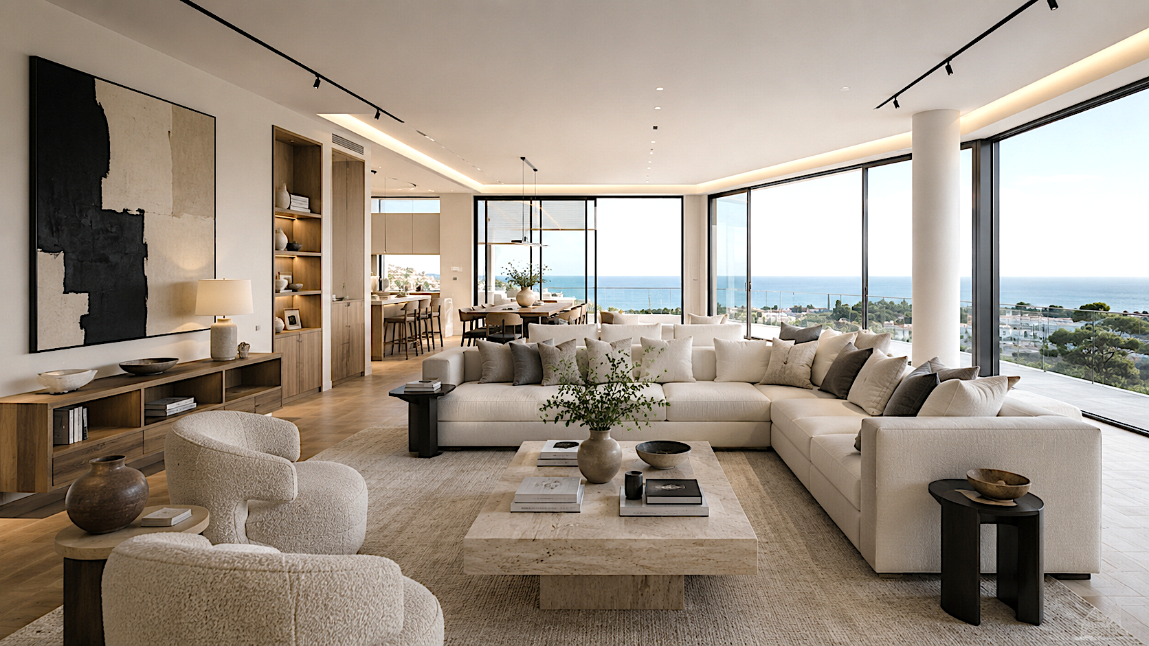 Marelle lounge day CGI visualisation