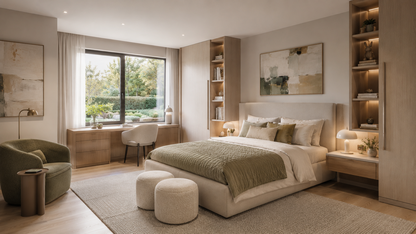 Saxon Square bedroom CGI marketing image for buyer guidance and website storytelling