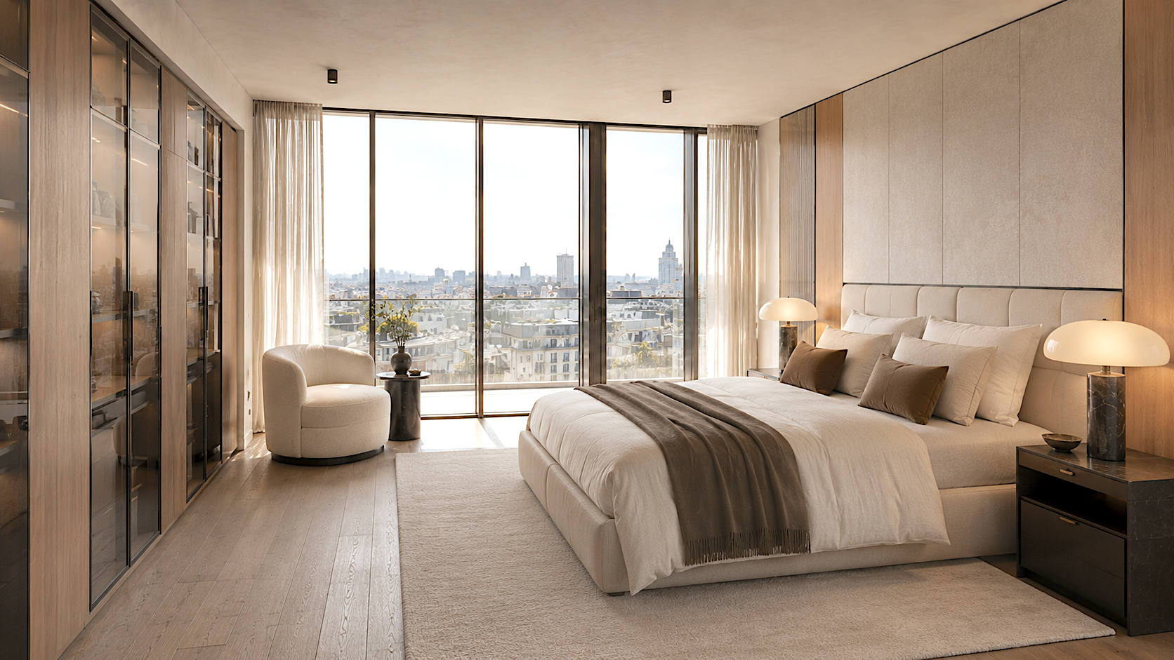 Aurelian CGI image showing London views and residential calm