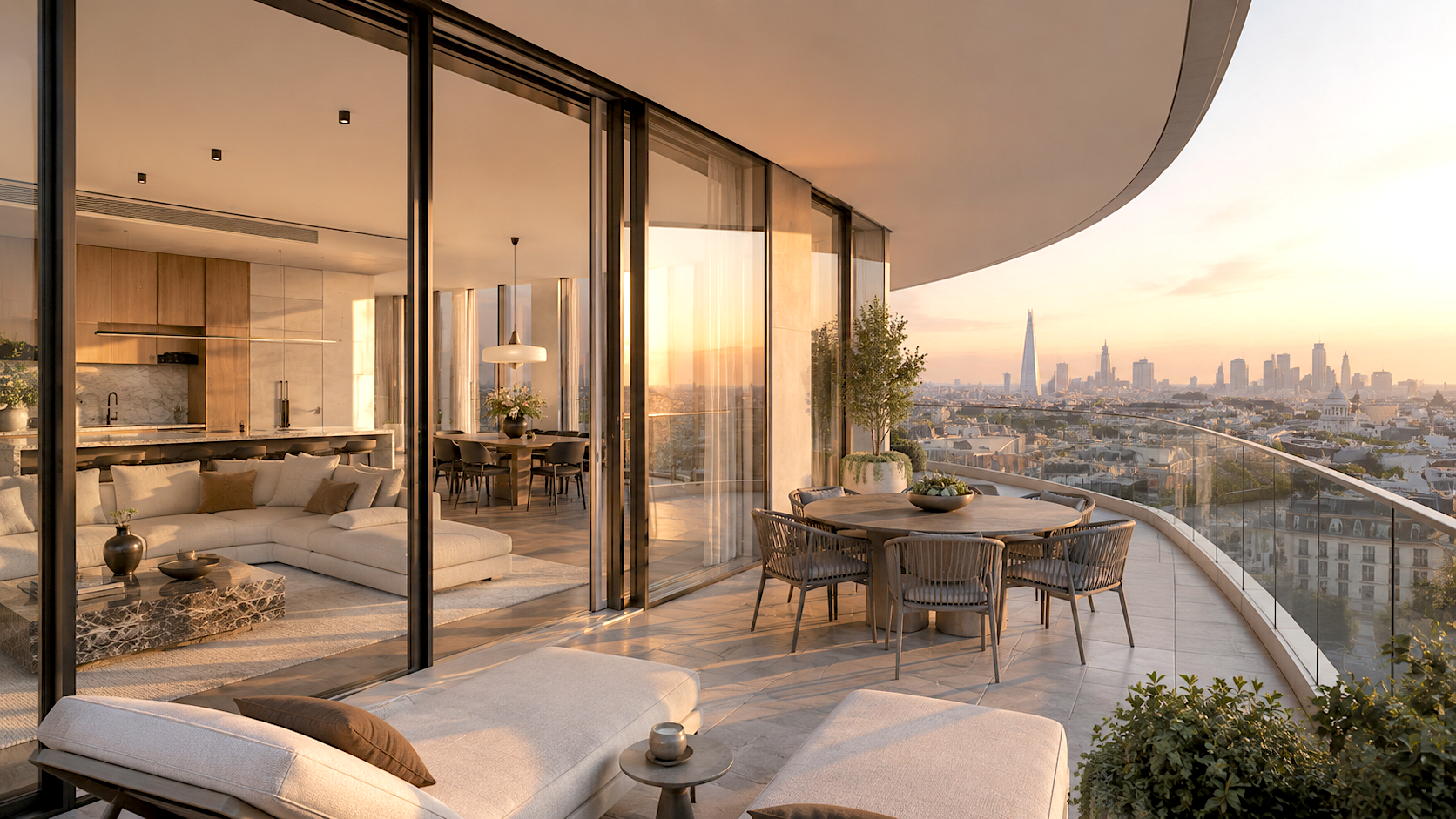 Aurelian London apartment CGI marketing image