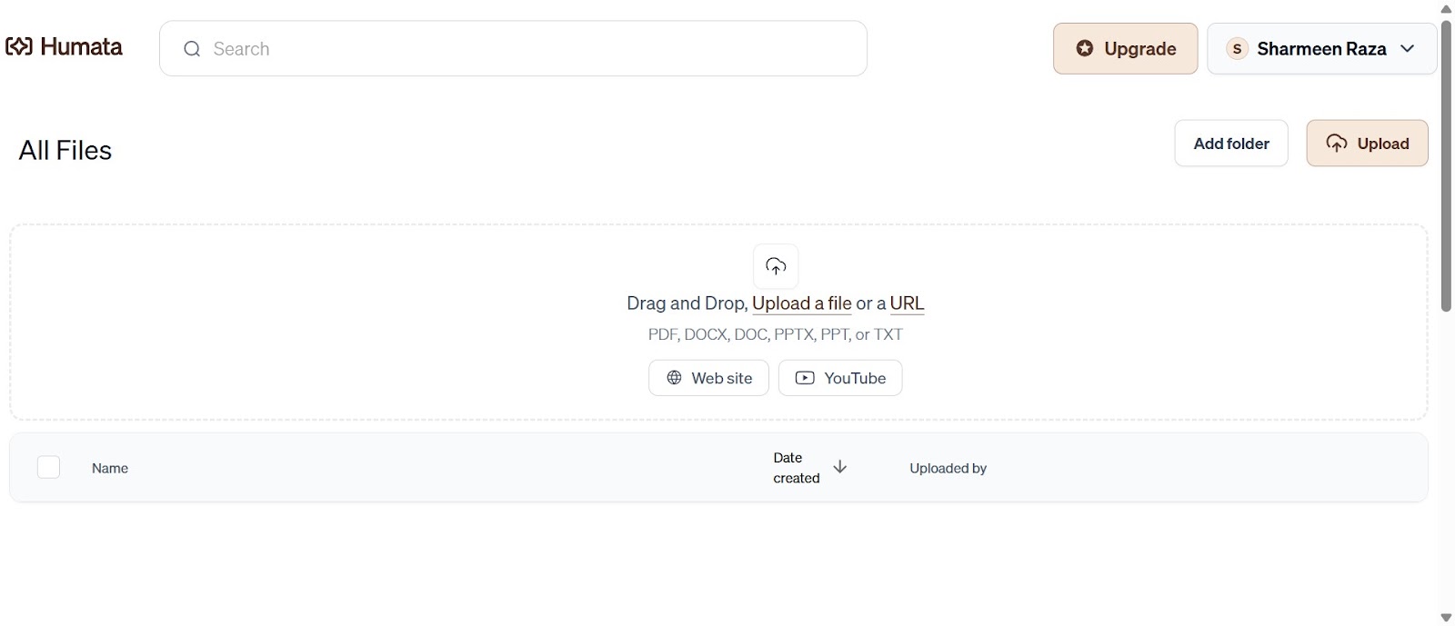Seamless Document Upload and Management in Humata's User-Friendly Interface