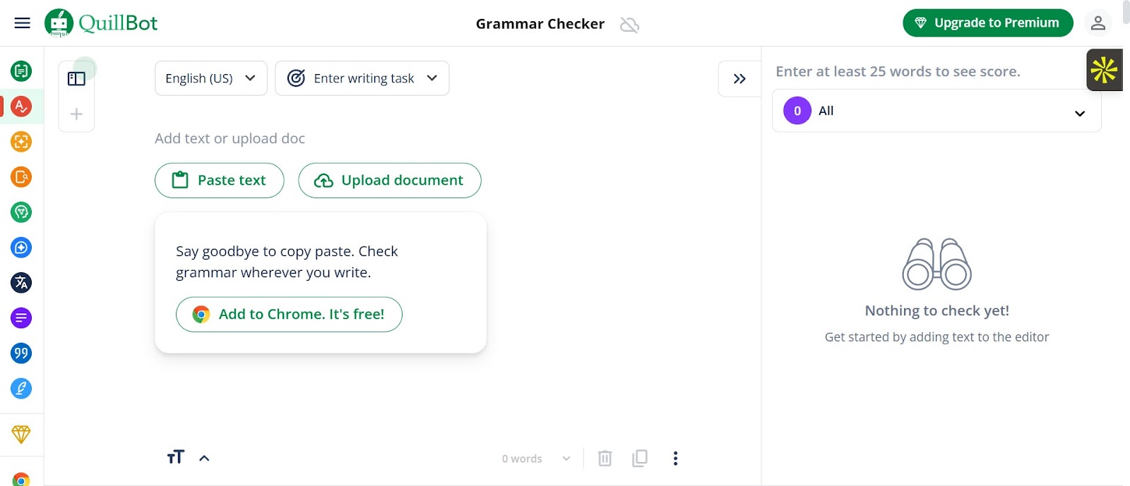 Real-Time Grammar Corrections and Suggested Improvements in QuillBot