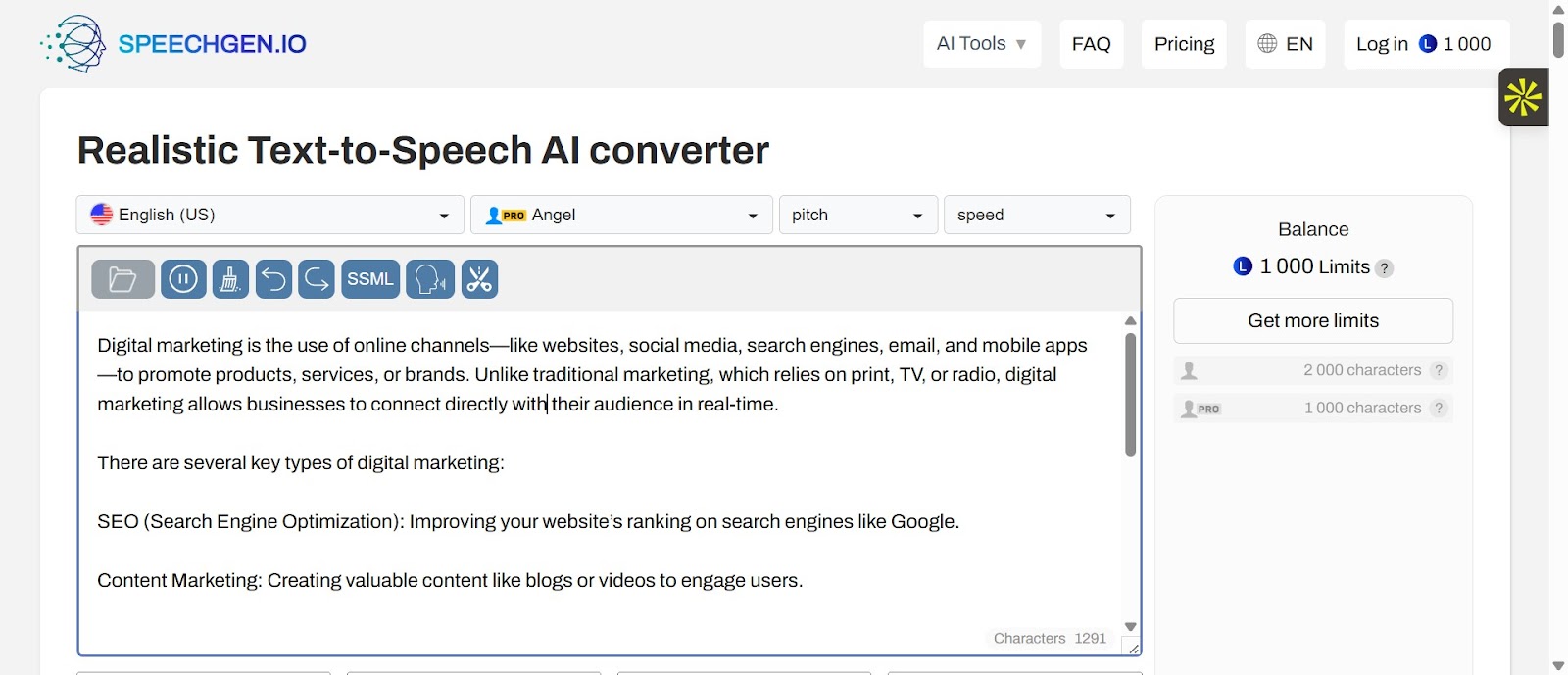 Converting Text to Speech and Generating Your Audio