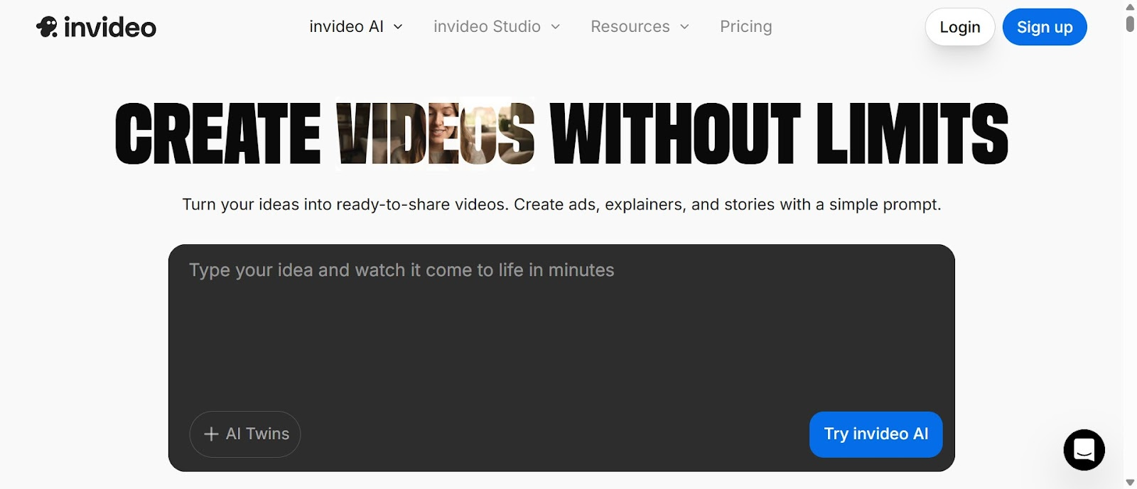 Accessing InVideo AI and setting up your video project