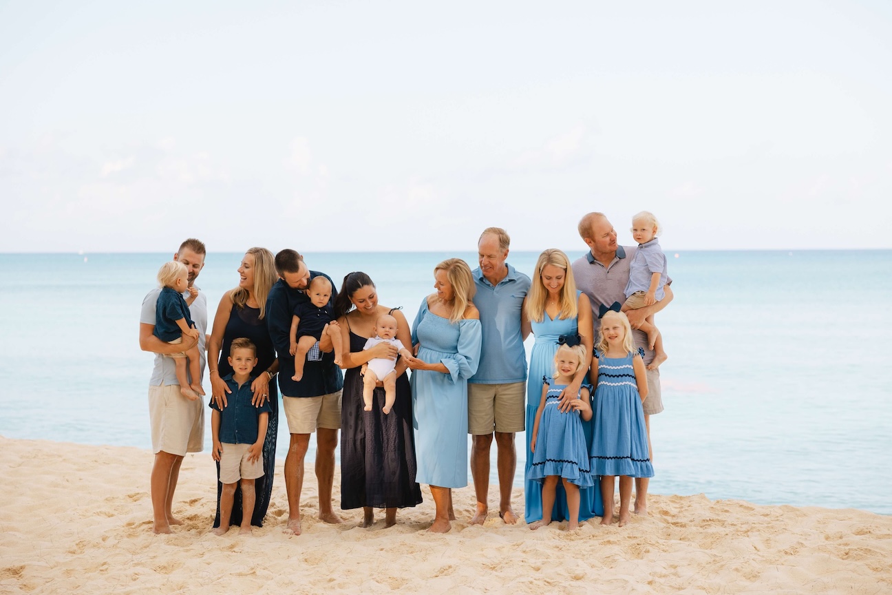 A photo of Kurt's family