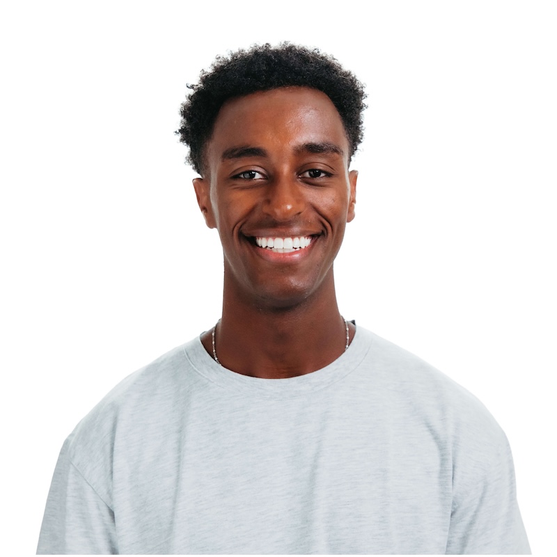 Cameron smiling