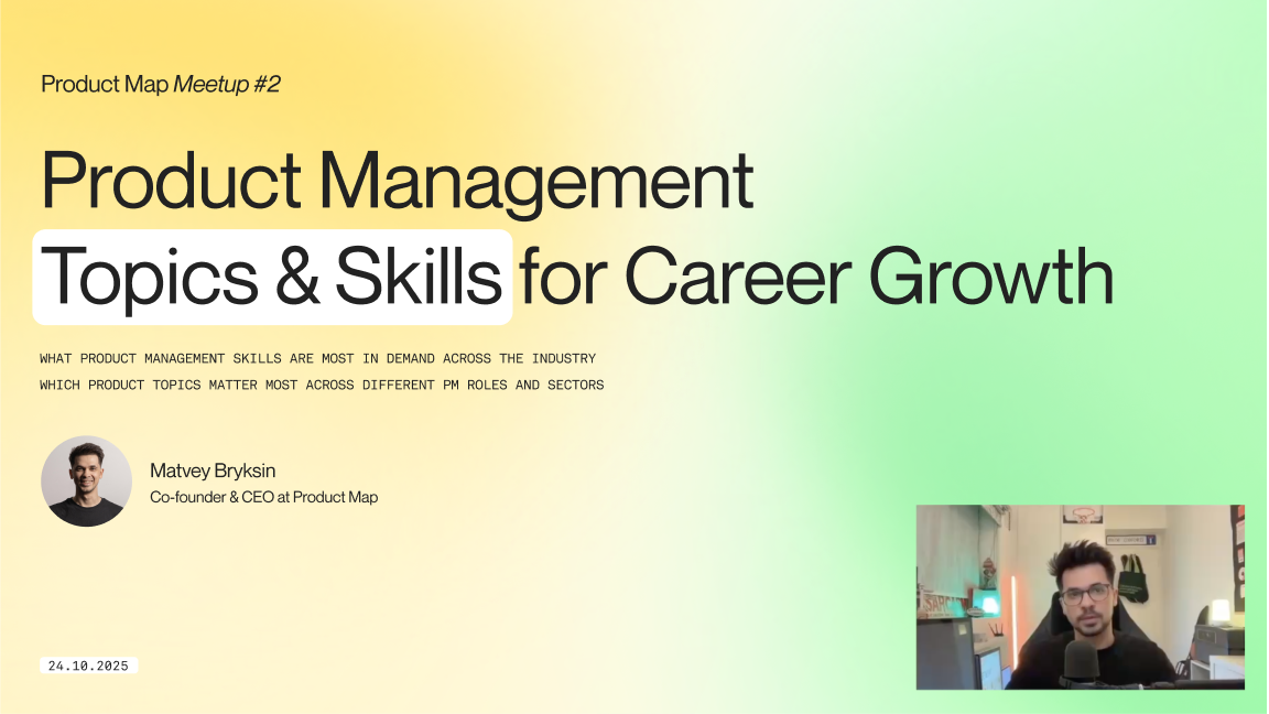 Product Map Community Meetup #2 