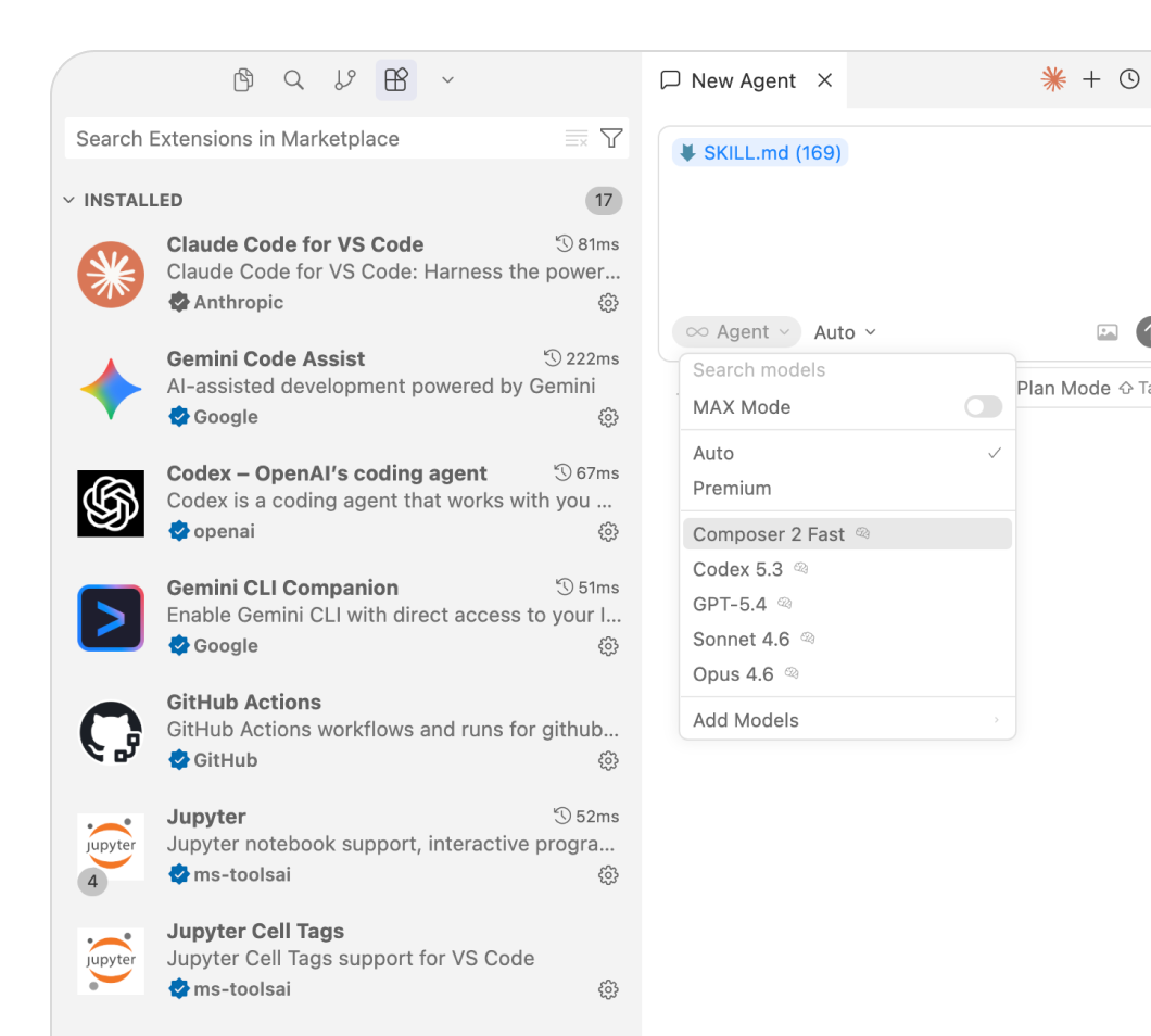Configure an agentic development environment in Cursor