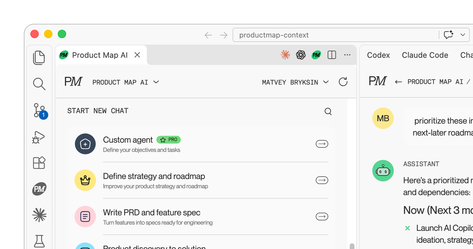 Create complex AI workflows for PM tasks