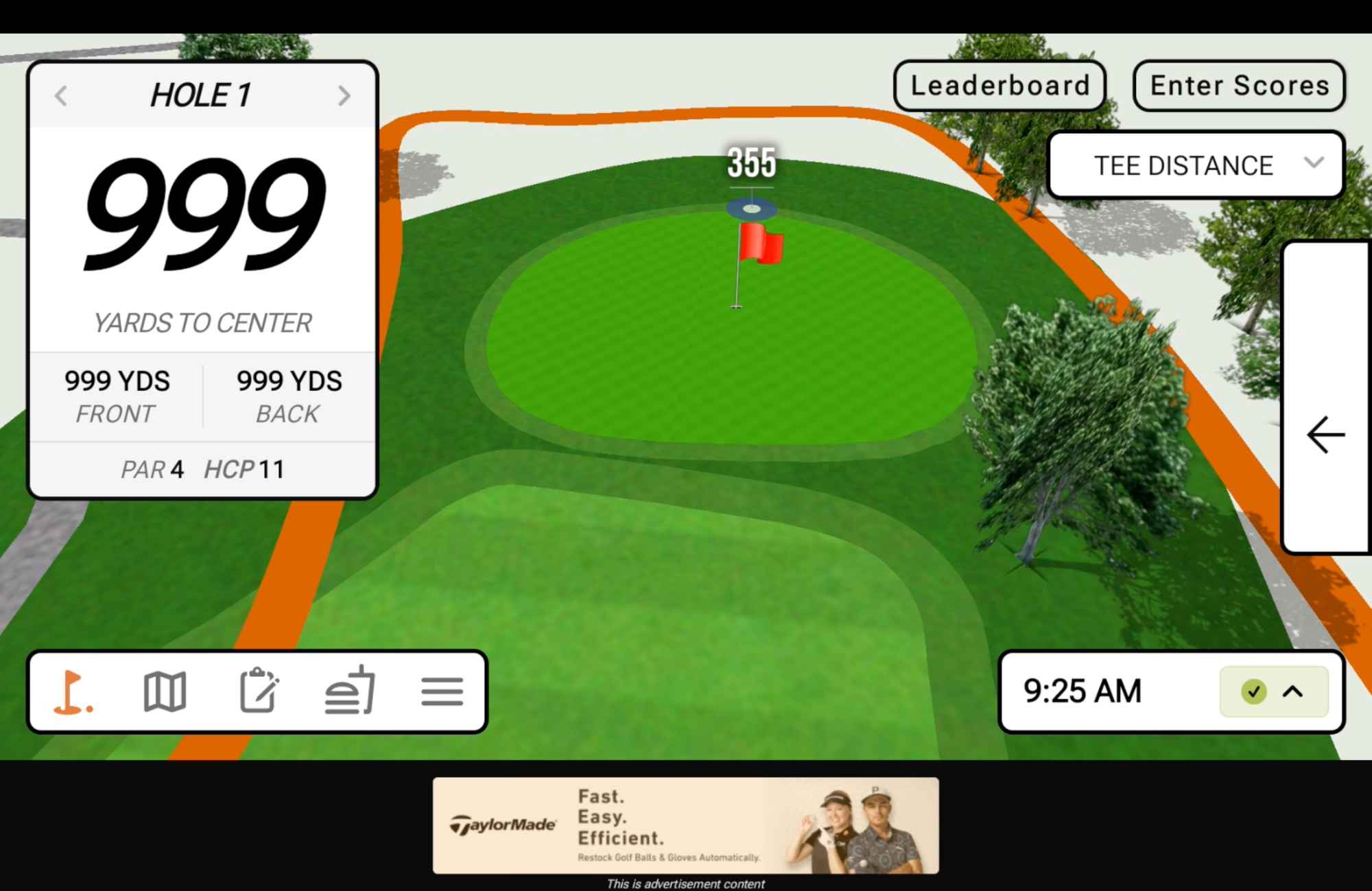 Green view with precision geofencing