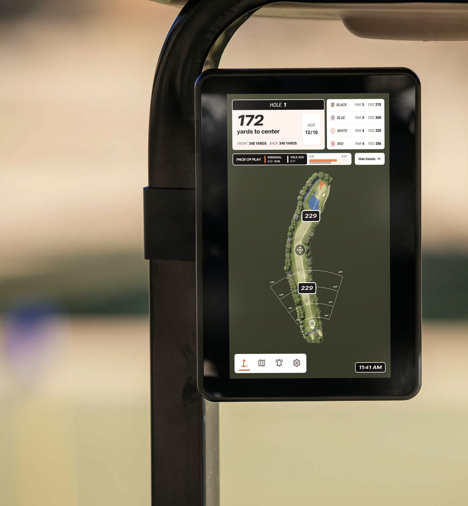 Gps for golf cart sale