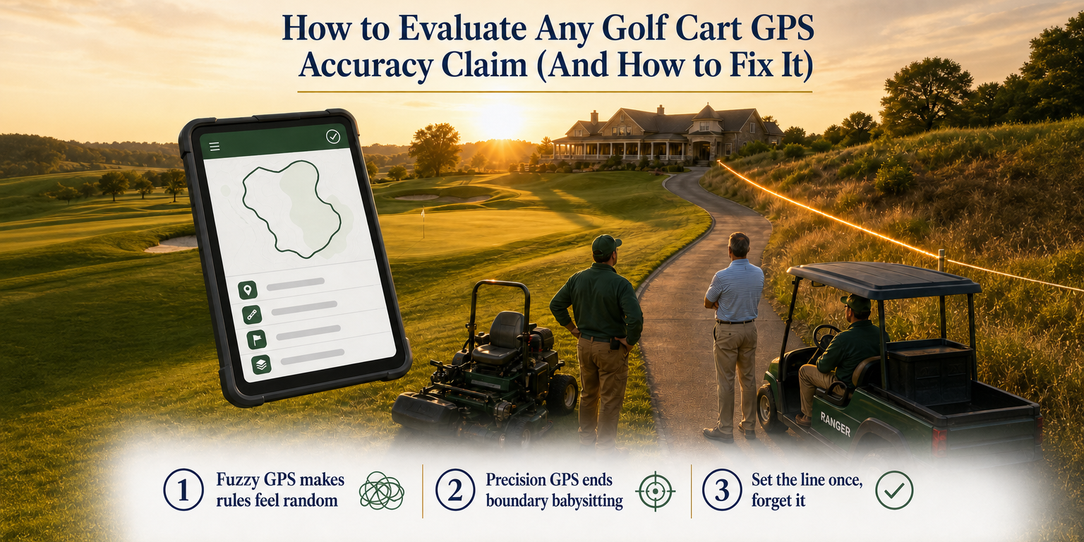 How to Evaluate Any Golf Cart GPS Accuracy Claim (And How to Fix It)