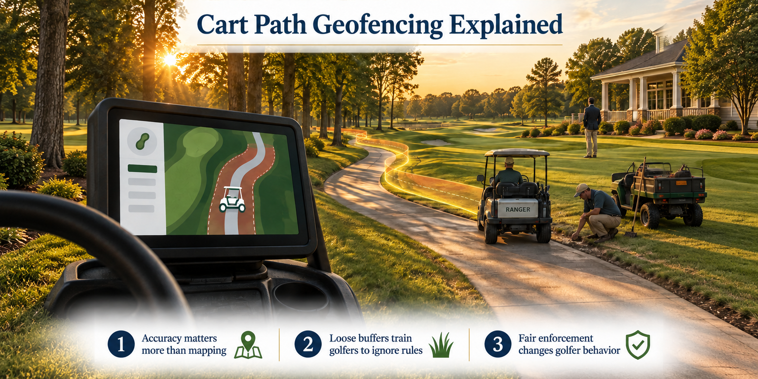 Cart path geofencing