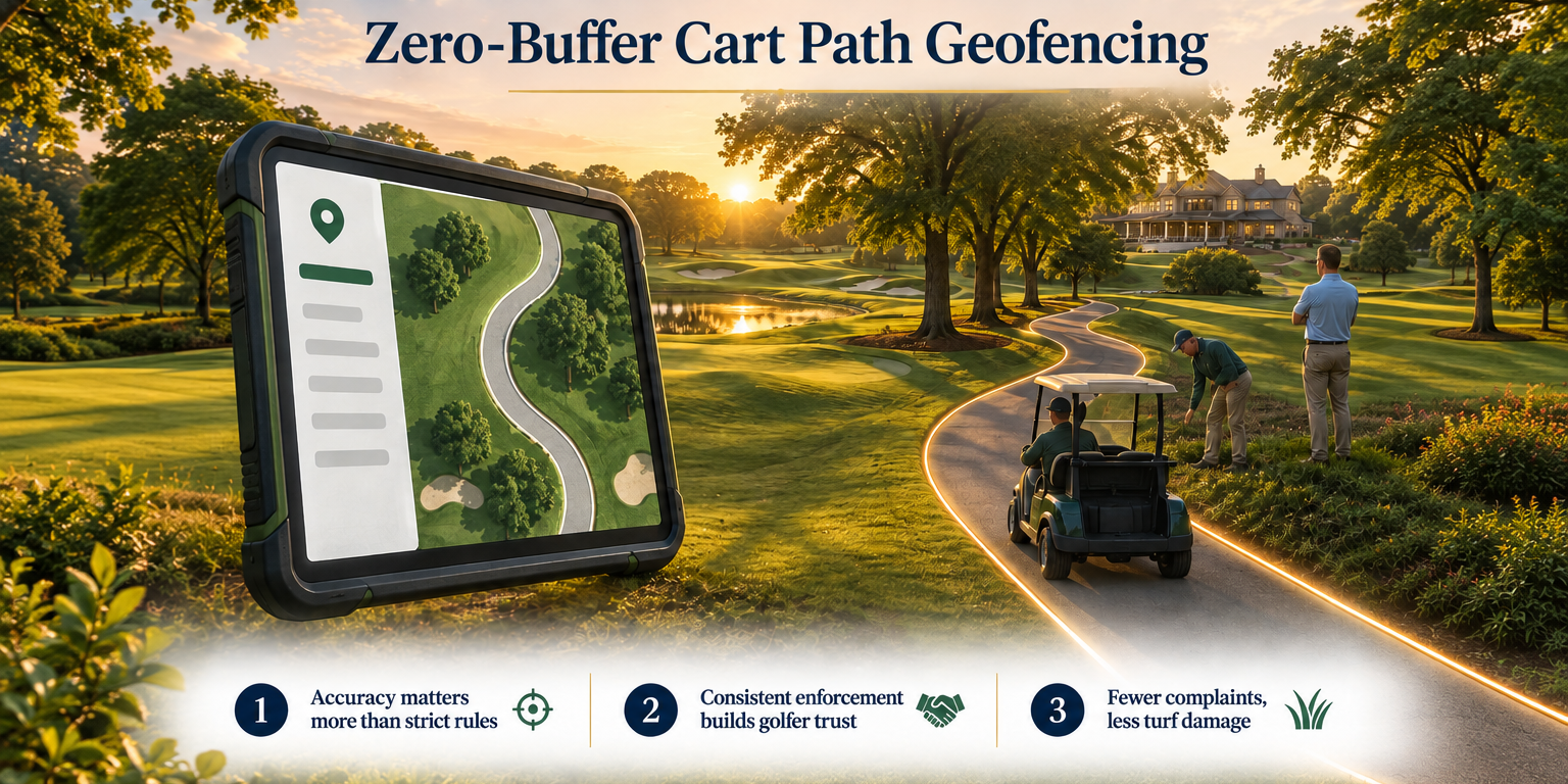 zero buffer cart path geofencing