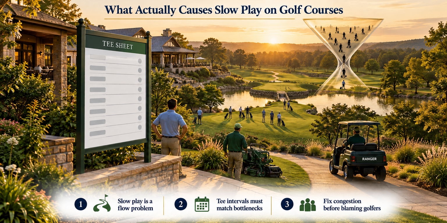 slow play on golf courses