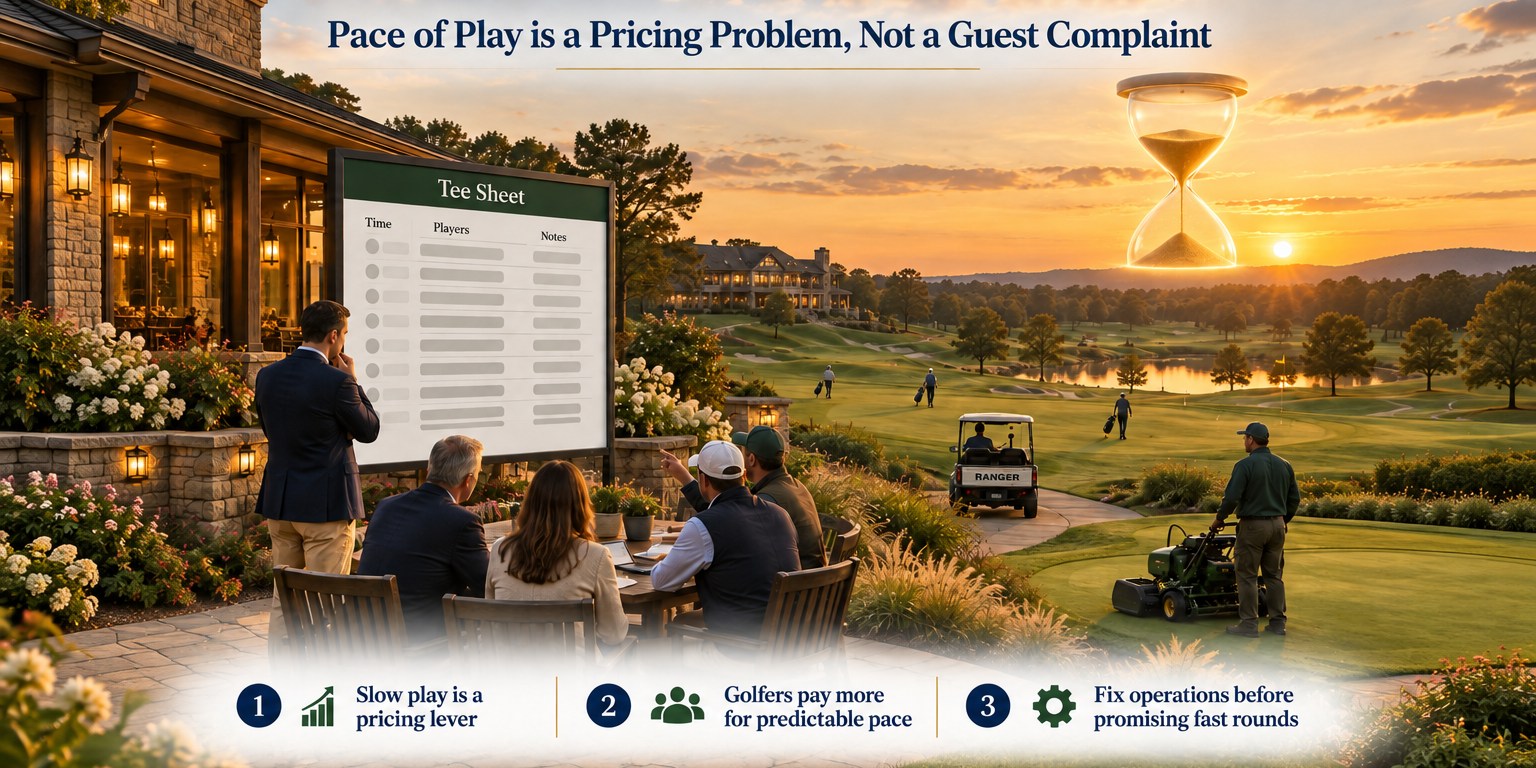 Pace of Play is a Pricing Problem, Not a Guest Complaint