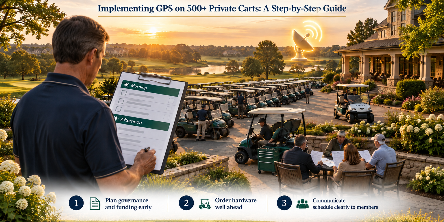 Implementing GPS on 500+ Private Carts: A Step-by-Step Guide