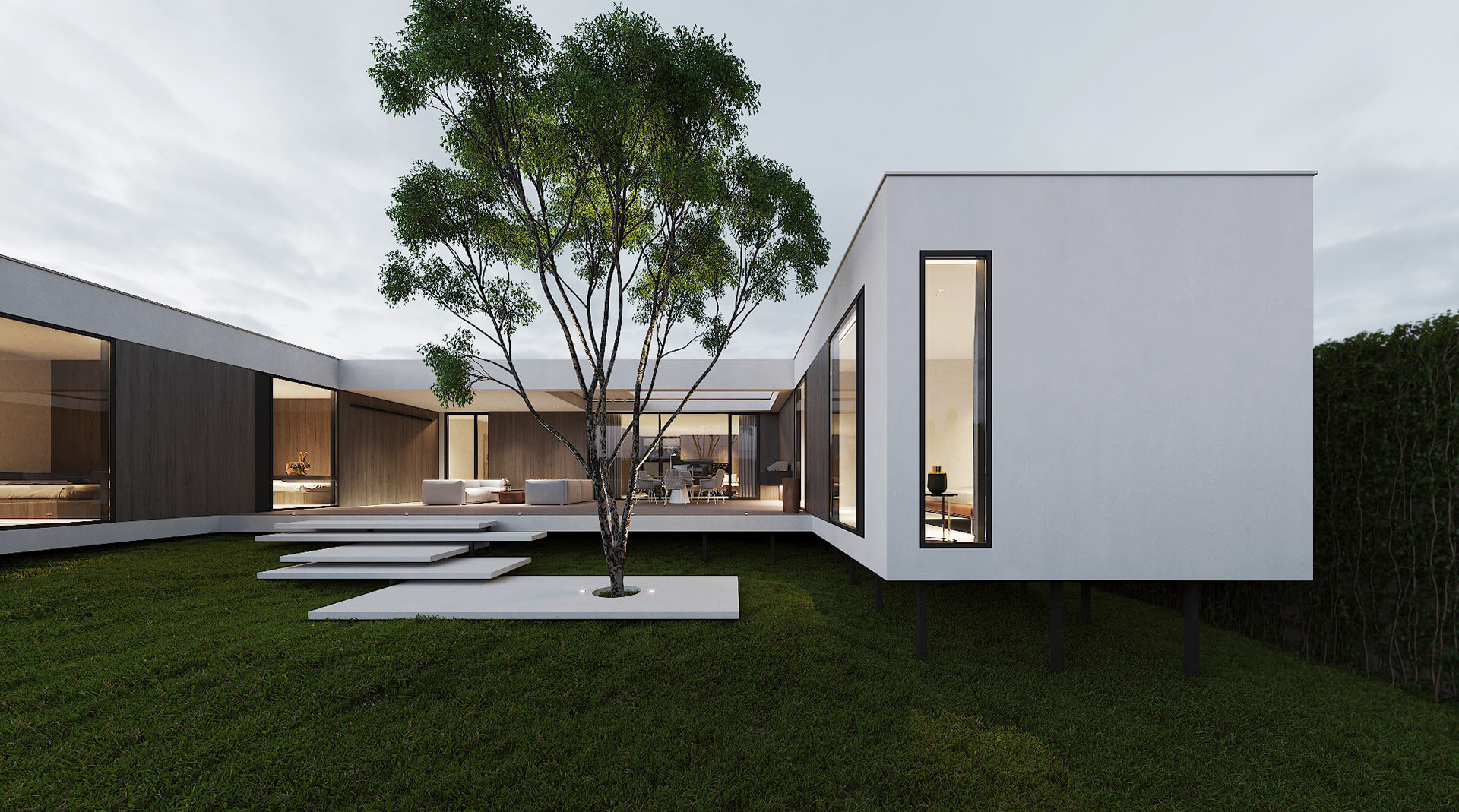 Lawn at a Growcott Freer Property house