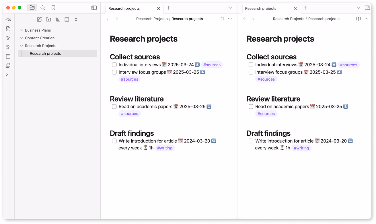 obsidian tasks made with tasks plugin