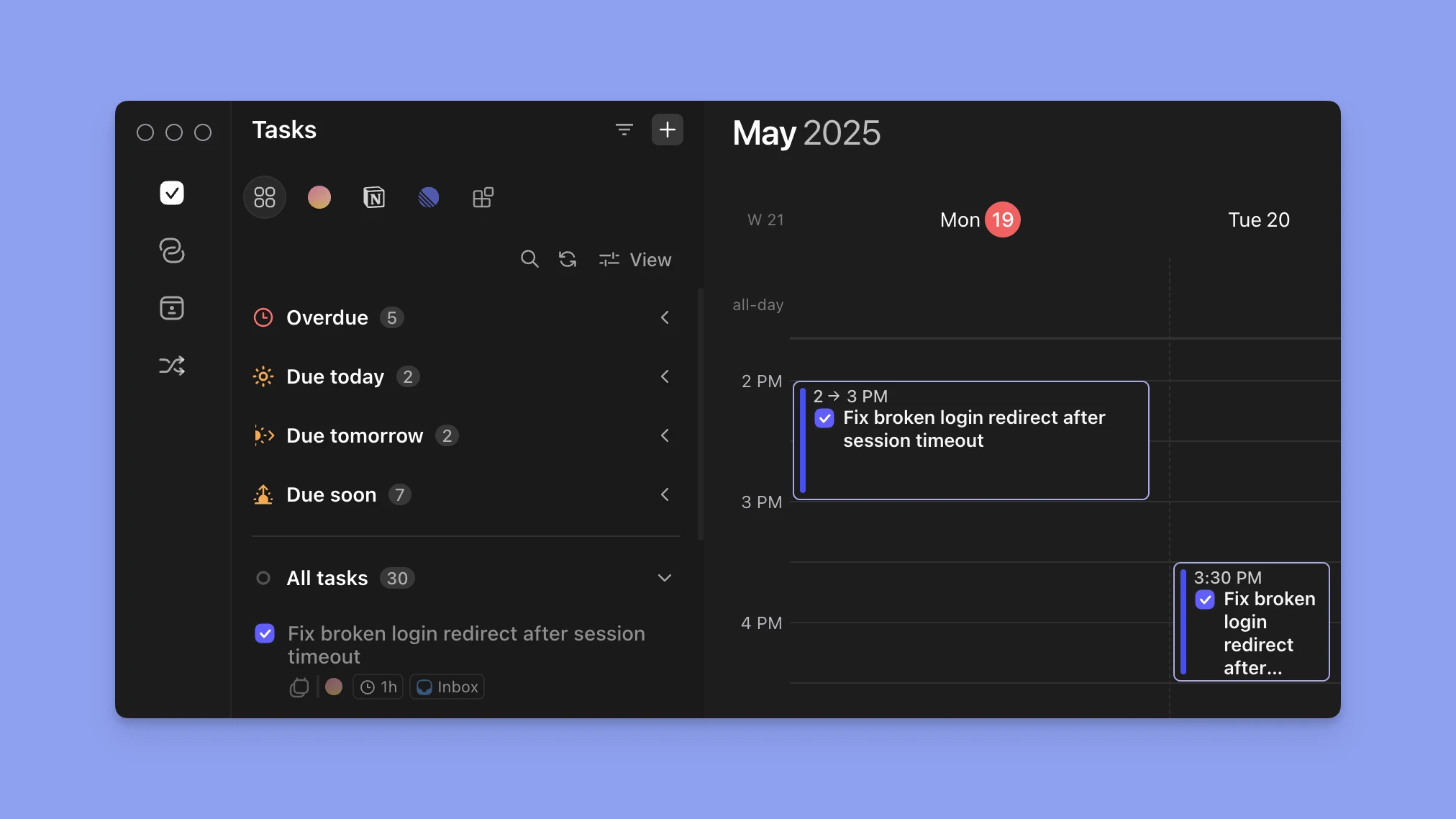 morgen completed tasks